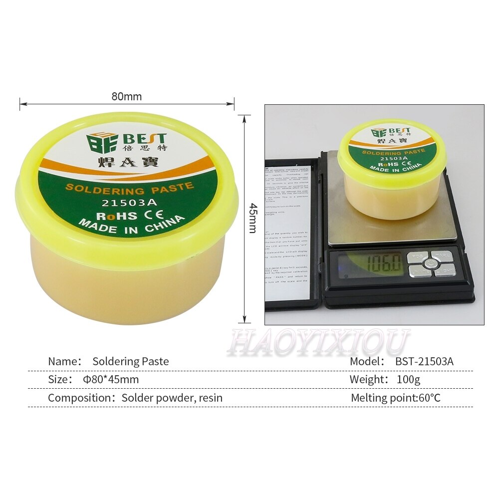 BST-21503A 150g solder paste for LED BGA SMD PGA Soldering Paste Flux Grease