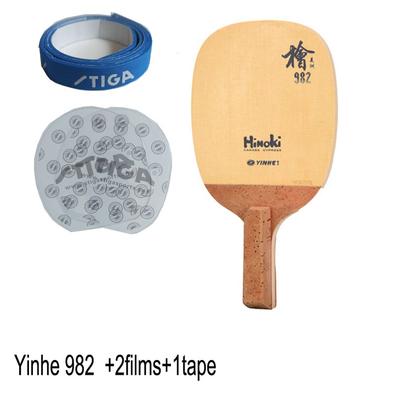 Originale Yinhe via lattea Galaxy 982 Hinoki giapponese penhold ping pong racchetta da ping pong un cipresso: 982 film