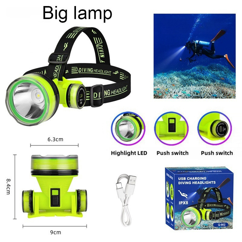 Lampe de plongée sous-marine - IPX8 étanche - 18000LM - Résistante