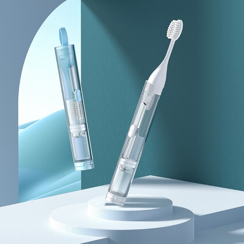 Portátil dobrável escova de dentes viagem conjunto criativo dente limpo ferramentas pode segurar dental acessórios do banheiro