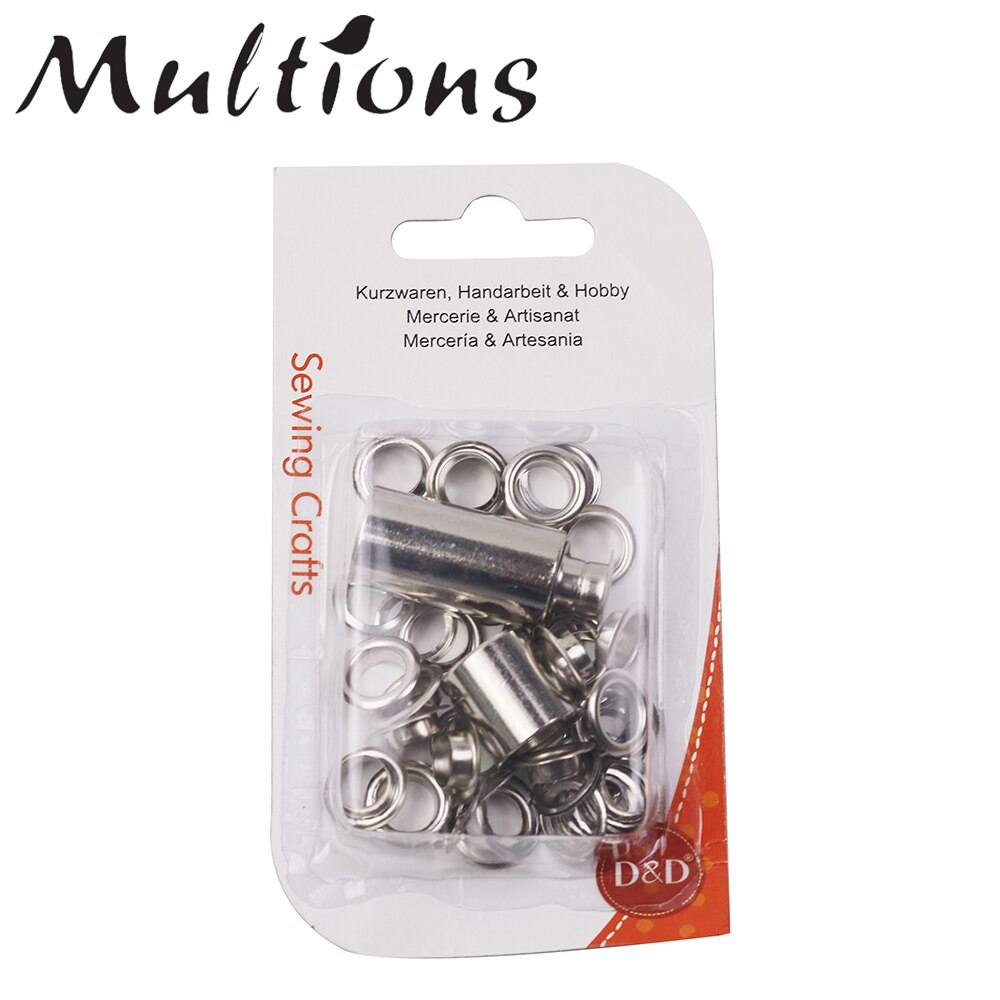 1 Juego de ojales de Metal hecho a mano de con ojal para reparación de artesanía de cuero, álbum de recortes, accesorios de cuero para ropa DIY