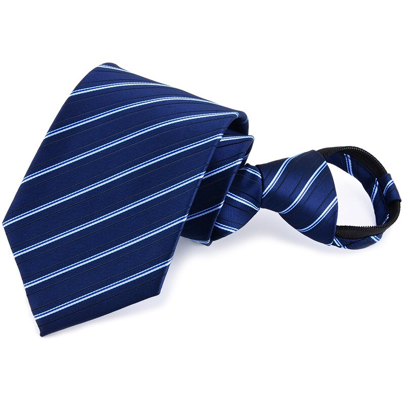 Corbatas con cremallera 8cm corbata Formal clásica de negocios para hombre corbata de boda 8cm Corbata a rayas vestido con camisa de Accesorios: Y8105CX