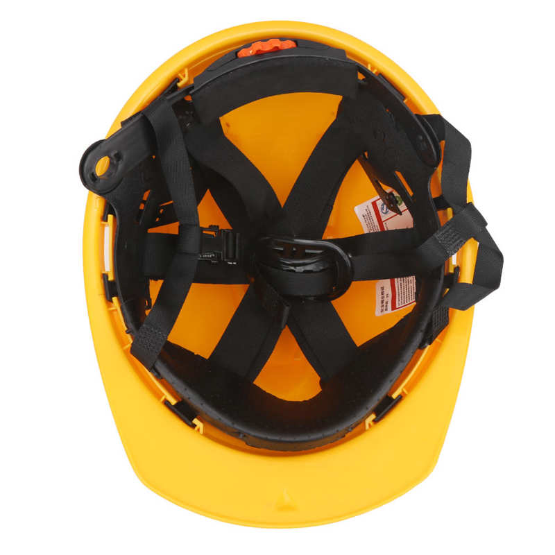 Industrial Protective Helmet Safety Hard Hat for Construction Sites Garden Operation Breathable Yellow