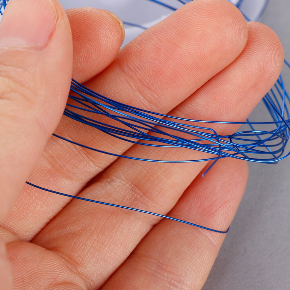 10m/Roll Iron Craft Wire 0.5mm Spool Soft DIY String Jewelry Craft Metal Wire for DIY Decorative Artificial Flower Wreaths Decor