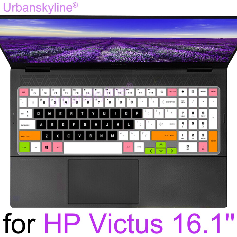 Funda protectora para teclado de portátil, accesorio de silicona TPU 7 8, para HP Victus 16, 16,1 pulgadas, 16-d, 16t-d, 16z-e