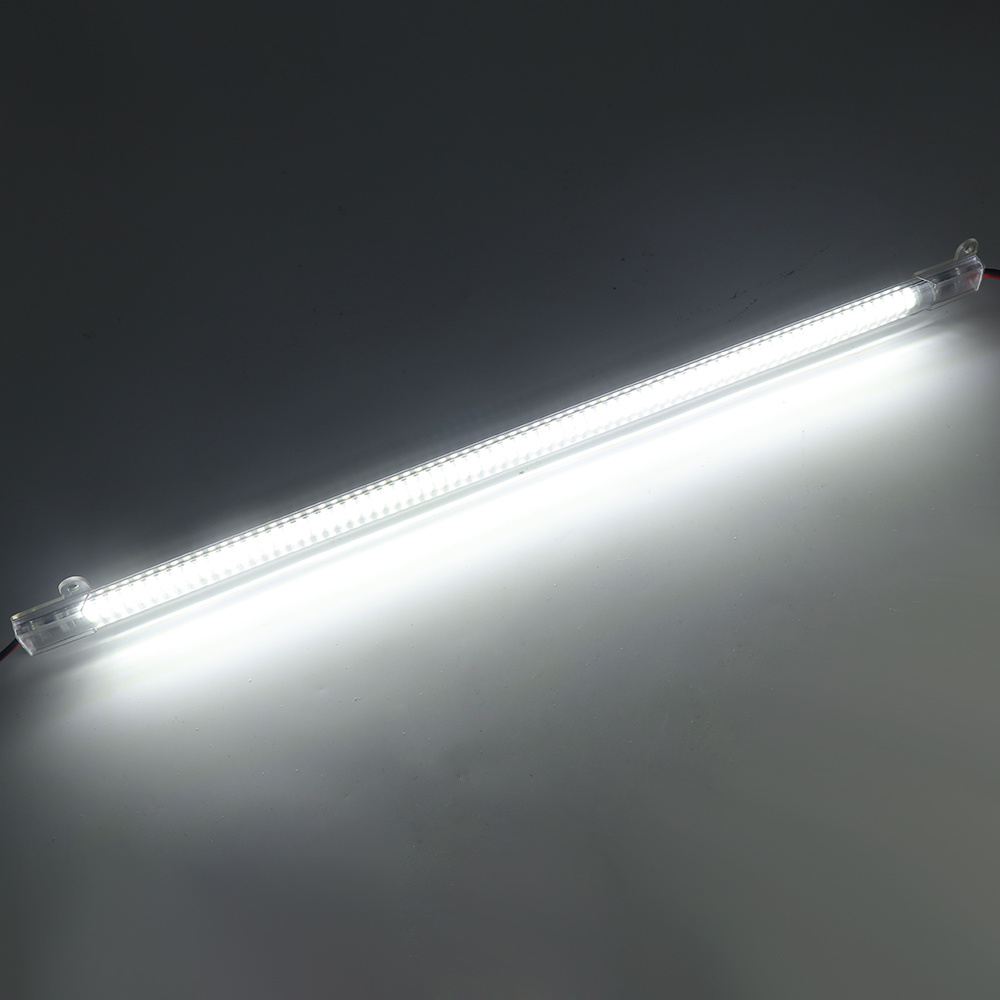 Tiras rígidas Led de 220V, 30/40/50CM, 72LED, cocina, debajo de gabinetes, reflector fluorescente, lámpara de tubo, barra de luz superbrillante: Negro / Blanco frío