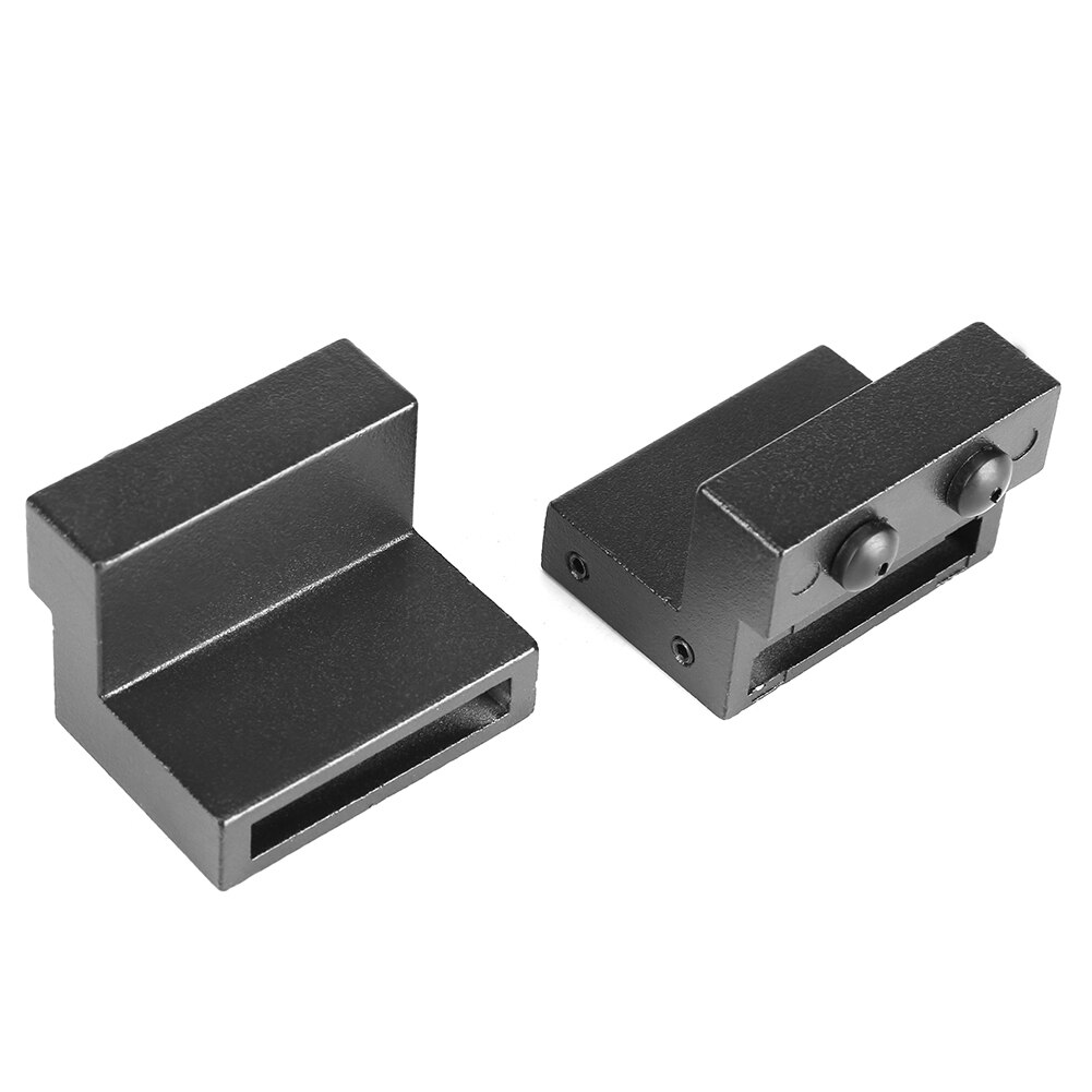 1 par de soportes de puerta de aleación de Zinc para puerta de Granero deslizante, carril de puerta, parada de puerta