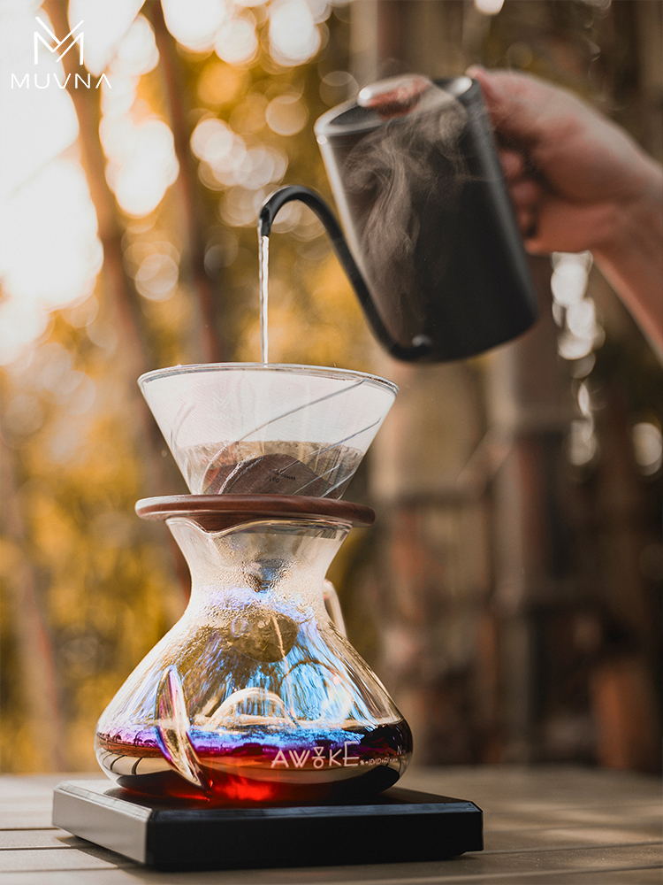 Muqna tornadoglow jarra compartilhamento pote 450ml vidro fermentação café utensílio nível de água display marca fabricante acessórios