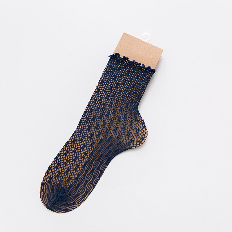 [eioisapra]hul ute blomster blondekant japan sokker mesh harajuku sokker kvinner haug haug søte sokken calcetines: 4