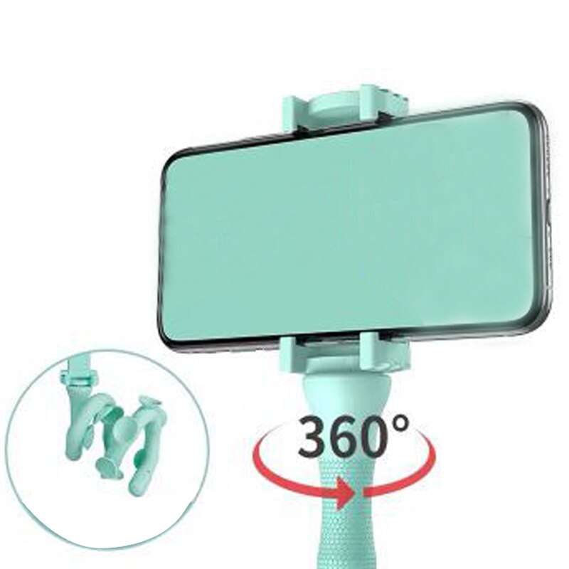 1pc søte caterpillar lazy bracket mobiltelefon holder orm fleksibel telefon sugekopp stativ for hjemmevegg stasjonær sykkel