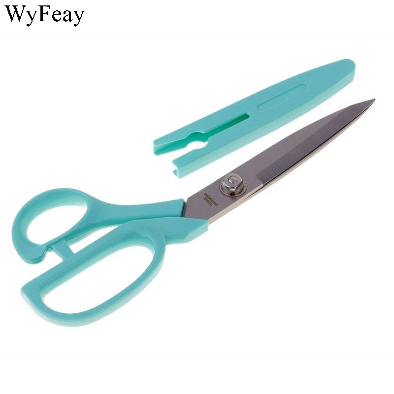 1Pcs Green With Cover High Carbon Stainless Steel Sewing Scissors Steel Tailor Scissors Dressmaking Fabric Shears