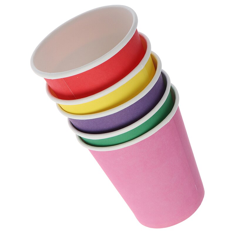 10 Pcs Kleur Wegwerp Cups Handgemaakte Papier Cups Kleuterschool Diy Handgemaakte Materialen Huishoudelijke Koffiekopje Keuken Accessoires