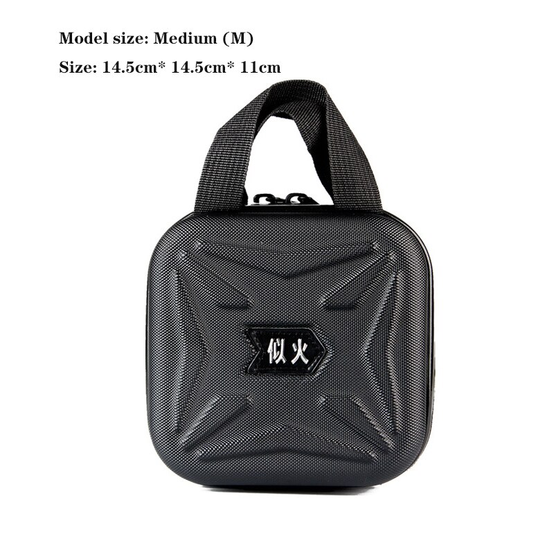 Bolsa de aparejos de Pesca para deportes al aire libre, bolso de un solo hombro para almacenamiento de carretes de Pesca, Señuelos de Pesca, bolsas de equipo de Pesca: M-14.5x14.5x11cm
