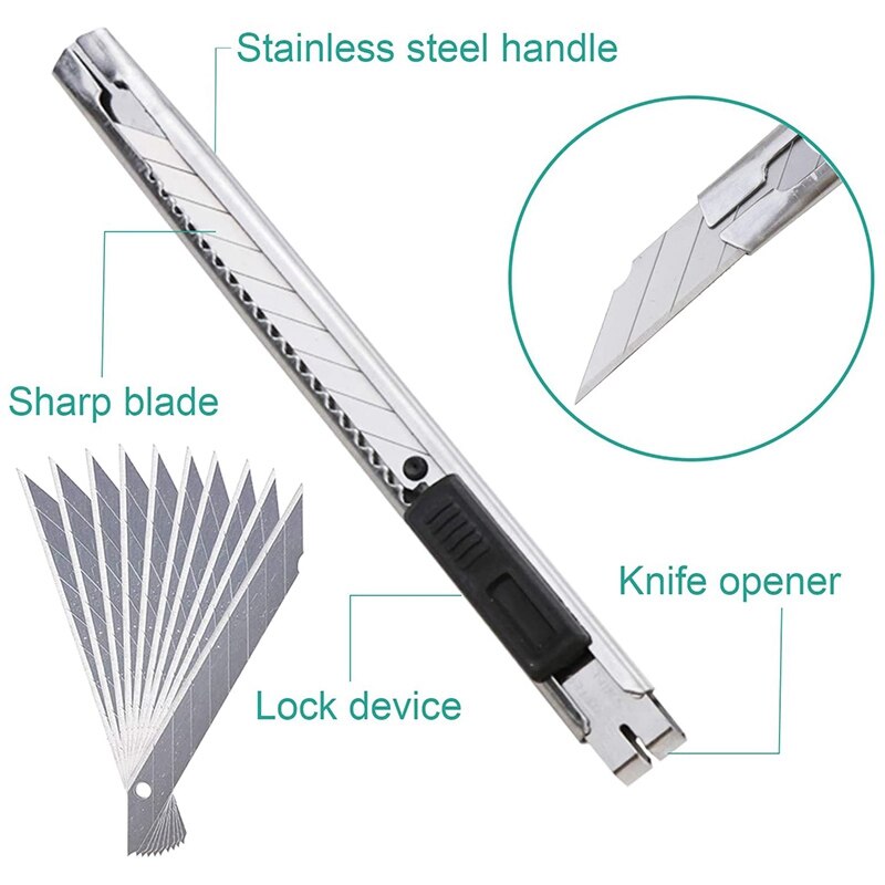 Precisie Carving Craft Hobby Knife Kit Met 90 Pcs Blades Voor Diy Art Werk Snijden, Hobby, scrapbooking, Stencil