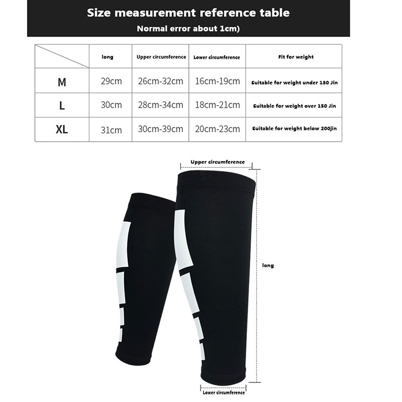 Calf Compression Sleeves - Leg Compression Socks For Runners Shin Splint Varicose Vein Calf Pain Relief Shin Support Calf Pain