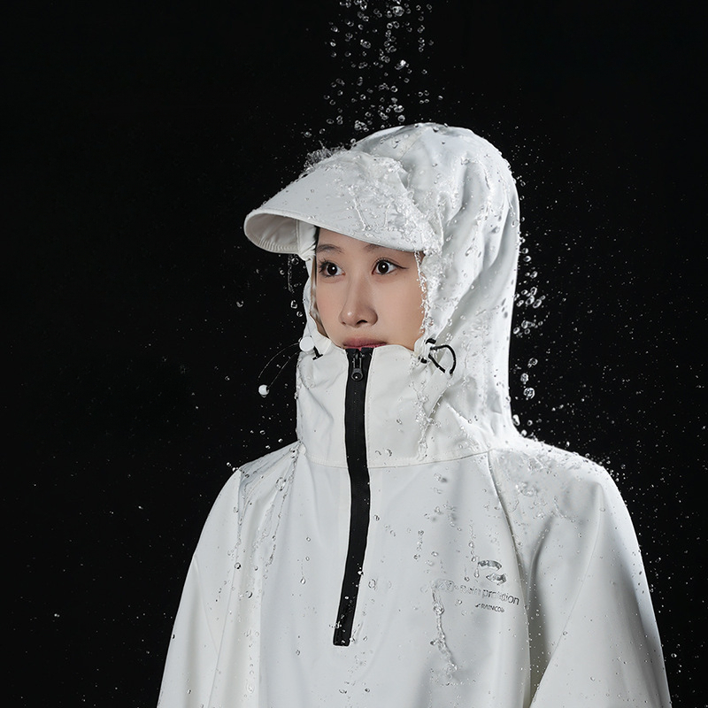 Female Cycling Raincoat Long Body Rainproof Men Adult One-piece Oxford Cloth Student Motorcycle Poncho Electric Car Raincoat