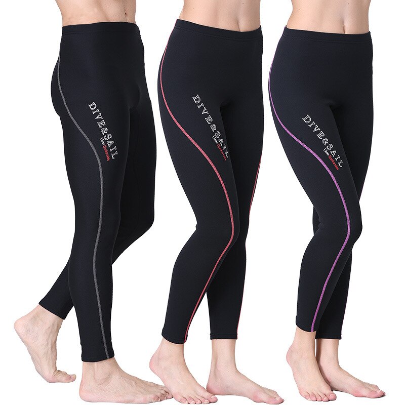 1.5MM mężczyzna czarny kombinezon neoprenowy kobiety spodnie nurkowanie Snorkeling Surfing pływanie ciepłe spodnie legginsy TightsFull Bodys