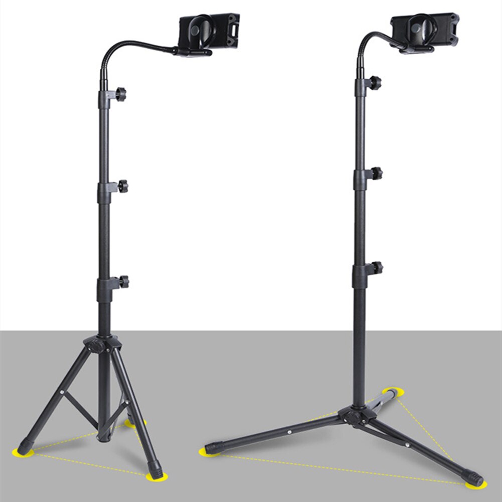4.7-12.9 inch Flexible Tripod Floor Stand for iPad iPhone Foldable Adjustable Tablet Phone 360° Rotating iPad Tripod Mount