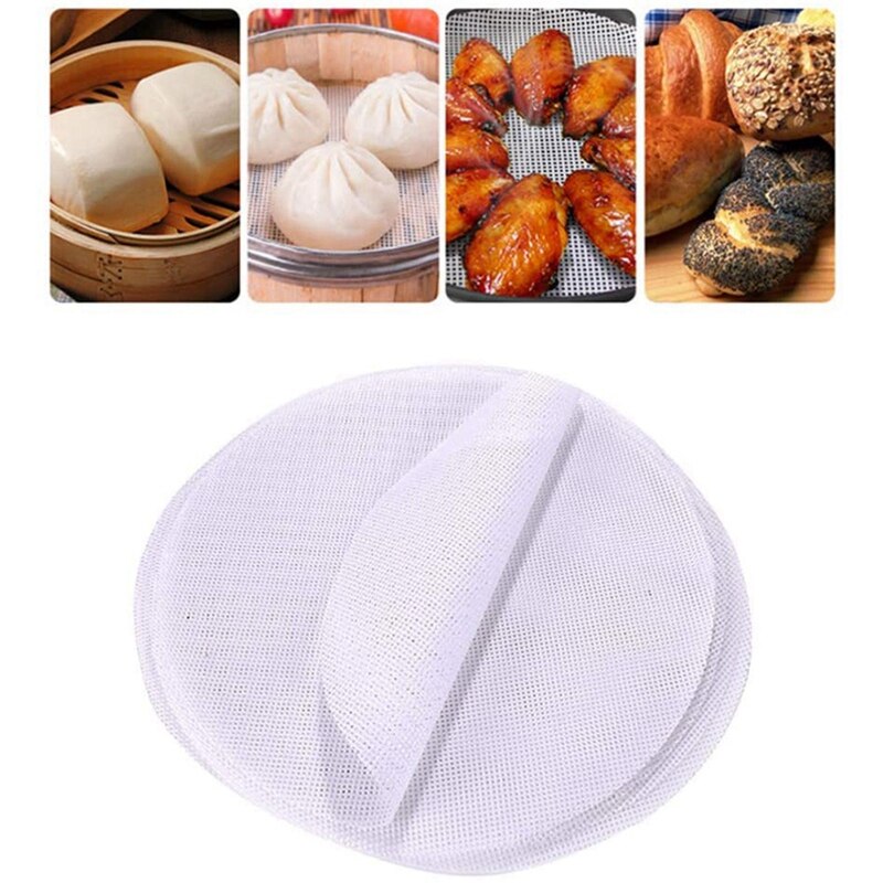 10 stk ikke-pinne silikon spjeld foringer mesh matte pute runde dumplings matt bakverk dempet sum mesh 30cm