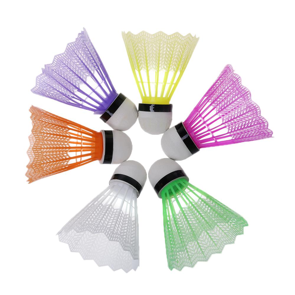 12 stuks Kleurrijke Badminton Plastic Shuttles Indoor Outdoor Sport Accessoires