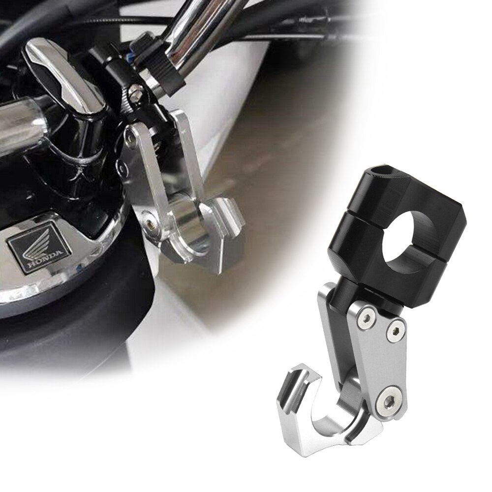 Accesorios de la motocicleta portaequipajes estilo moto manillar CNC gancho de conveniencia de soporte para 7/8 “22mm 28mm manejar bares