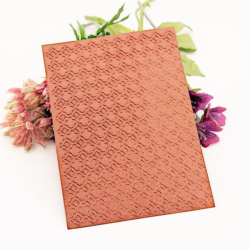 12.7x17.8cm Flowers hole Embossing folders Plastic bump Scrapbooking DIY Template Fondant indentation Cake Photo Album Card Make