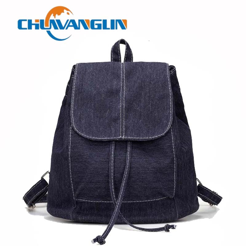 Chuwanglin backpack women casual canvas mochila feminina travel bags Wild Drawstring backpack bags for women C0115