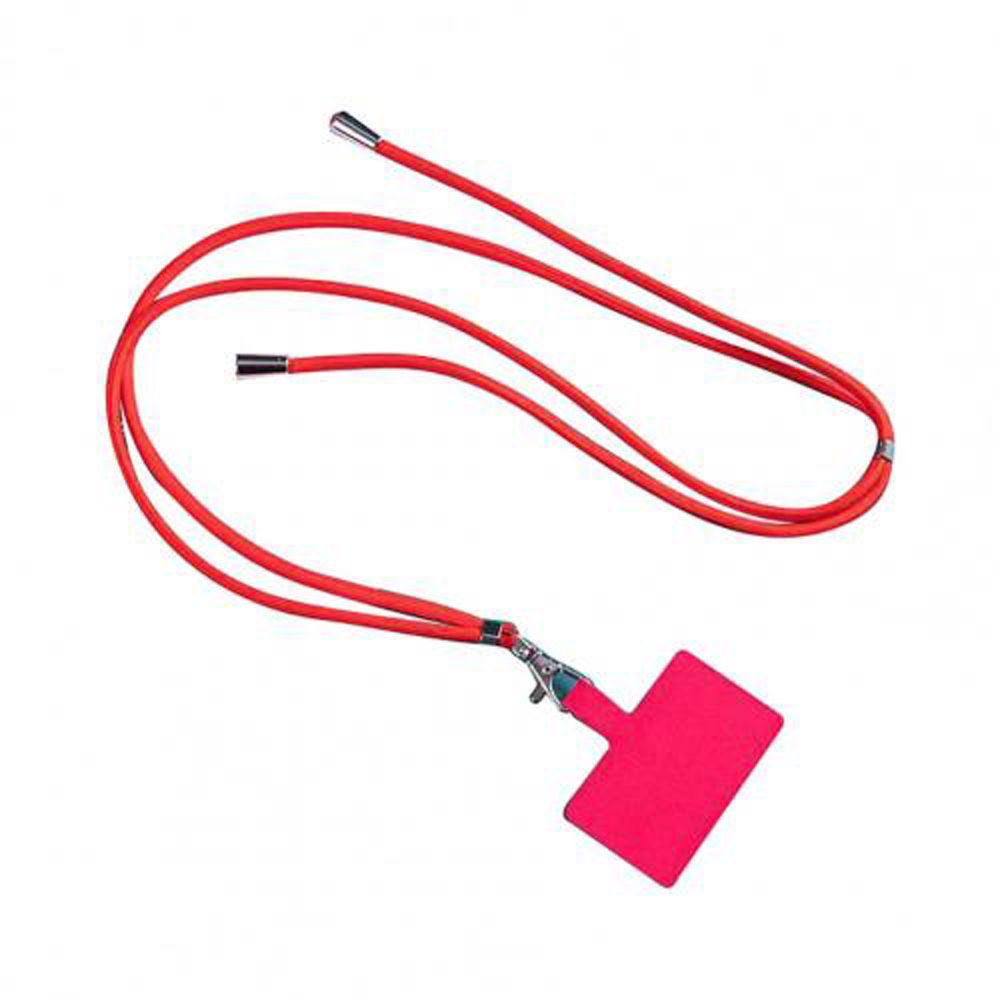 Adjustable Crossbody Patch Phone Lanyards Mobile Phone Strap Lanyard Nylon Soft Rope Cell Phone Charm Hanging Cord Back Sticker: rose red