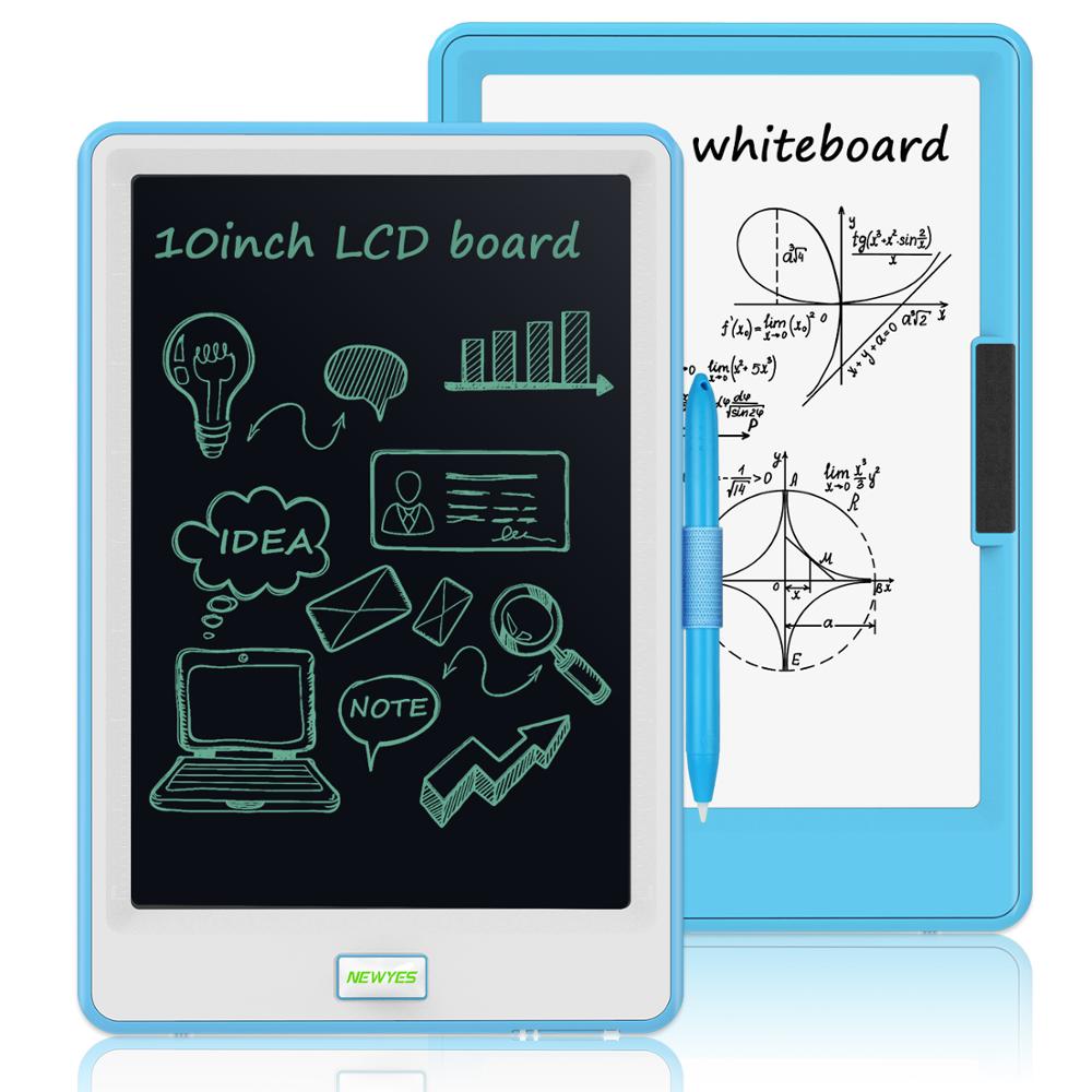 drawing tablet 10 inch lcd writing tablet electronics graphic tablet drawing pad Colorful Version with Lock Function Doodle: single blue-white