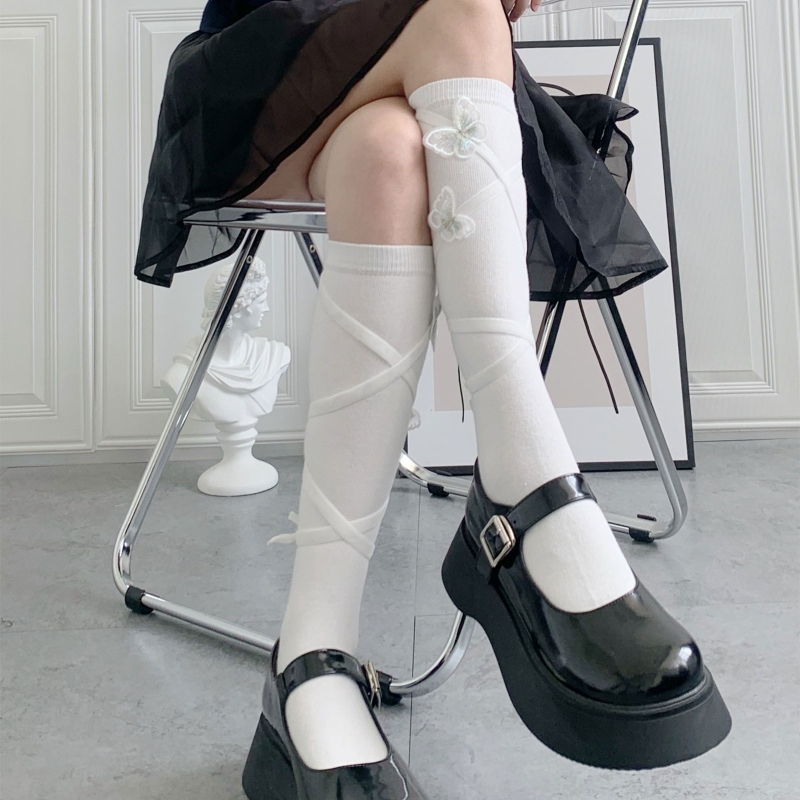 5 Pairs Women Retro Knitted Socks main image 1