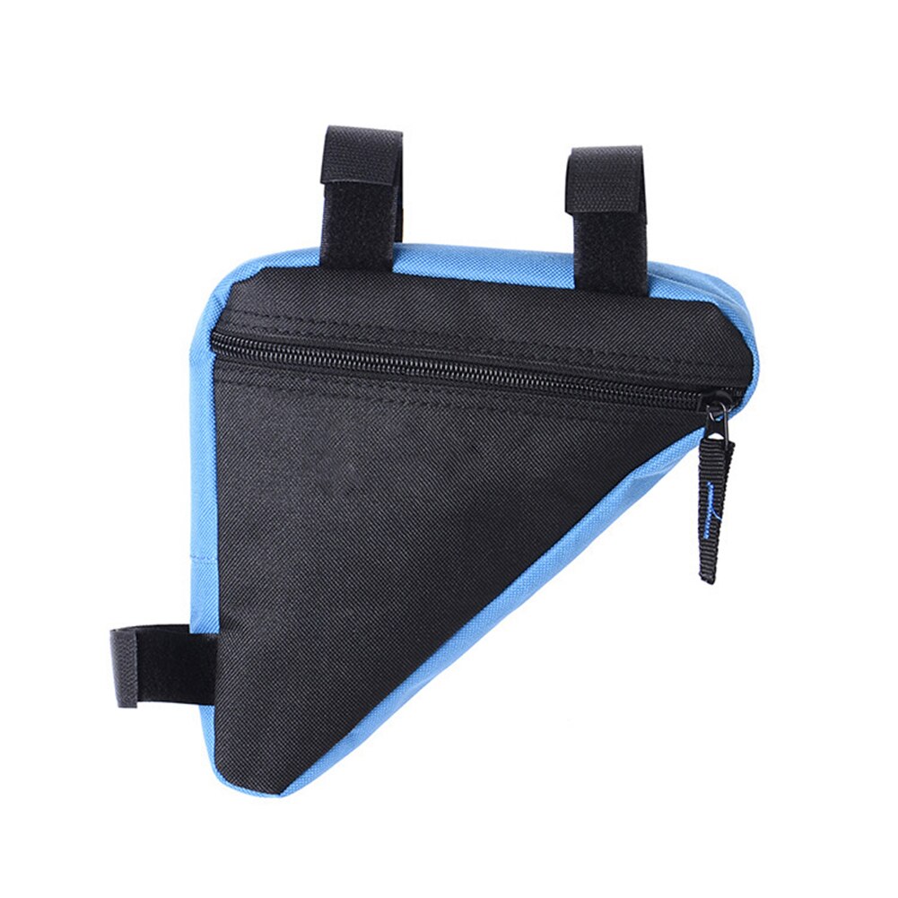 Bicycle Bags Panniers Outdoor Cycling Bicycle Front Triangle MTB Frame Bag Mountain Bike Kit Pouch Bicycle Accessories: Blue