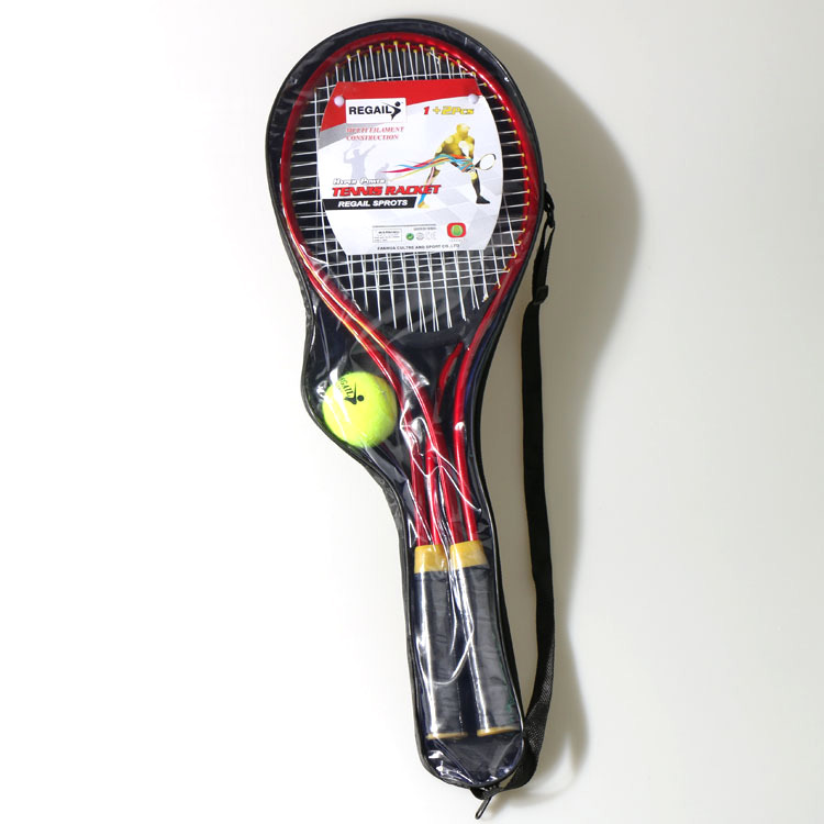 2 stk 24 tommer teenager tennisketcher pu blødt håndtag robust nylon line velegnet til børns træning med en tennisbold