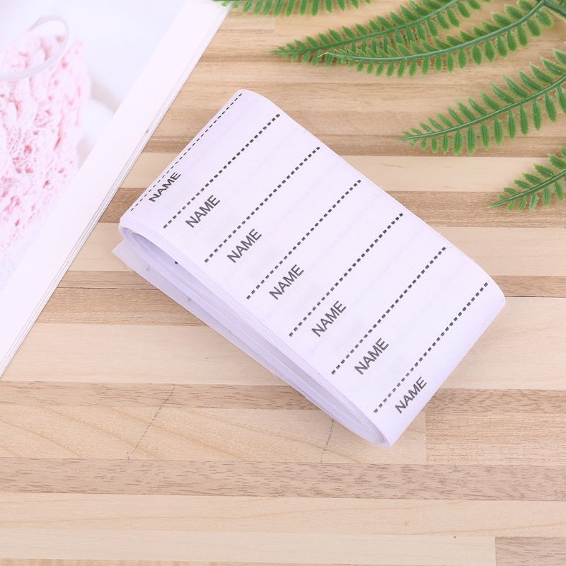 White Garment Labels Washable Iron on Name Labels Set for Clothes Sewing Accessories Garment Labels and pen