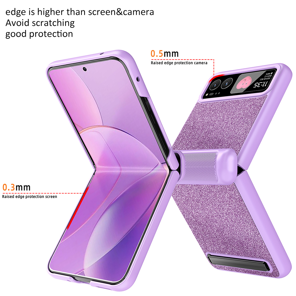 Fold Hinge Case For Motorola Razr 40 / Razr 3 Woman Girl Fall Protector Protection Cover