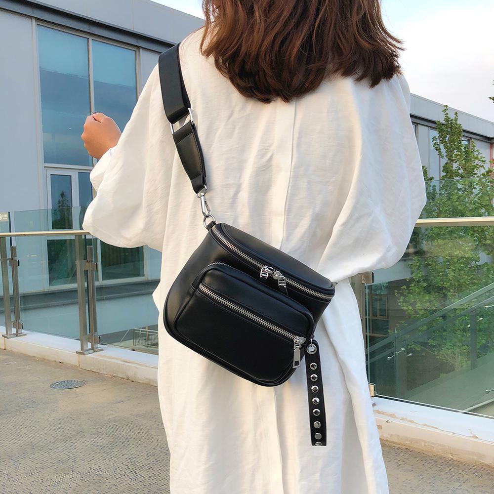 Weibliche Lässig Einfarbig Schulter Messenger Handtaschen Frauen Leder Große Kapazität Zipper Umhängetaschen bolsa feminina