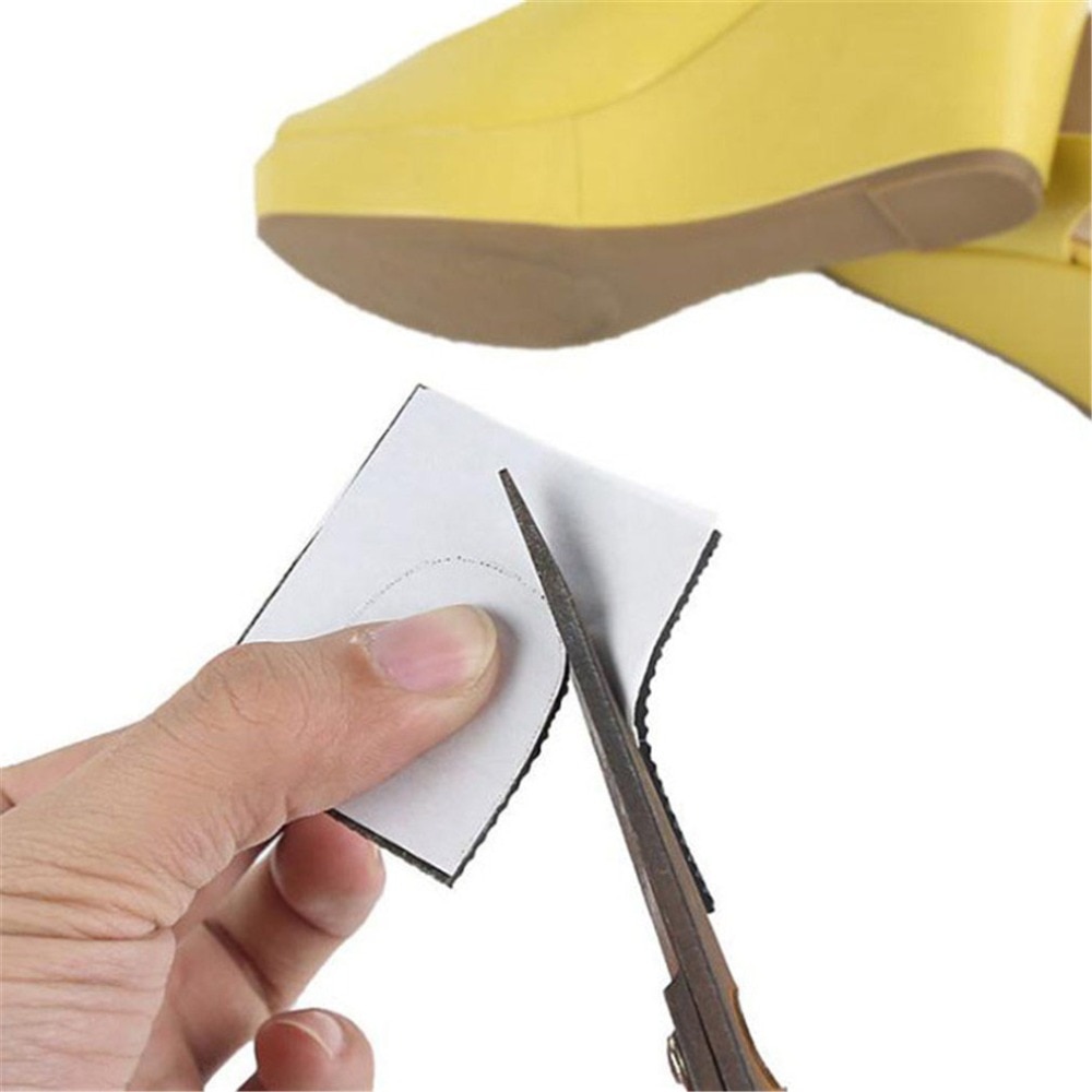 2Pcs Anti-Slip Shoes Sole Protector Pad for Women High Heel Sandal Outsole Rubber Adhesive Ground Grip Shoe Bottom Sticker Pads