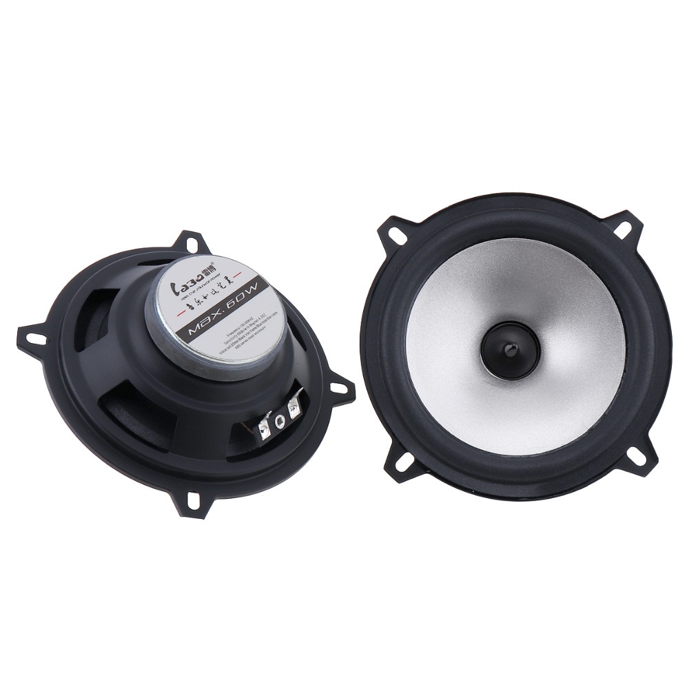 Car Auto Coaxial Speaker Hifi Full Range Door Automobile Stereo Audio Sound Music Loudspeaker Car Loudspeaker 2pcs 5 Inch 60W