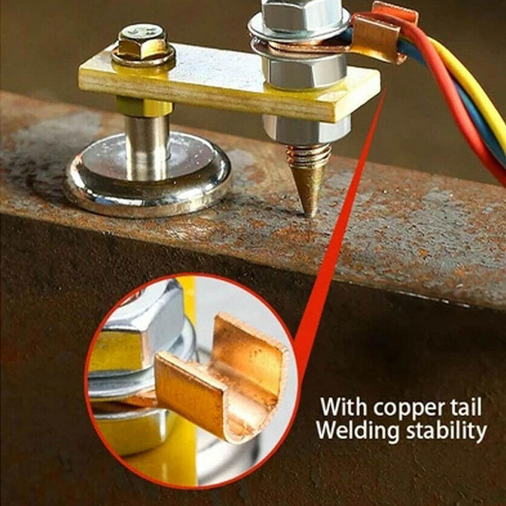 Strong Magnetic Welding Support Ground Clamp Welding Magnetic Head Safety Wire Holder With Copper Tail Welding Equipment
