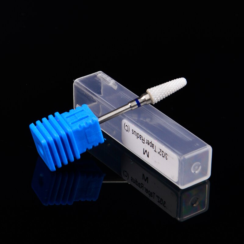 Brocas de cerámica para uñas, 1 unidad, tamaño M XC, para uñas de manicura y pedicura eléctrica, accesorios de herramientas: F