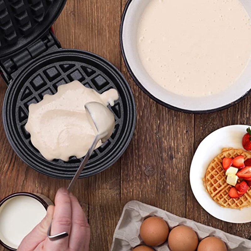 Mini molde para gofres, máquina de gofres eléctrica para hacer Waffles, horno de masa semiesférica, máquina de gofres para desayuno, huevos, pasteles, Pan, Eggette