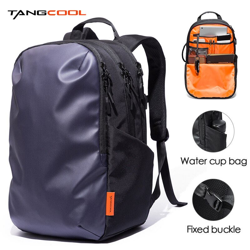 Tangcool Rugzak Canvas Capaciteit 15 Inch Laptop Rugzak Multifunctionele Backpackc: Blue