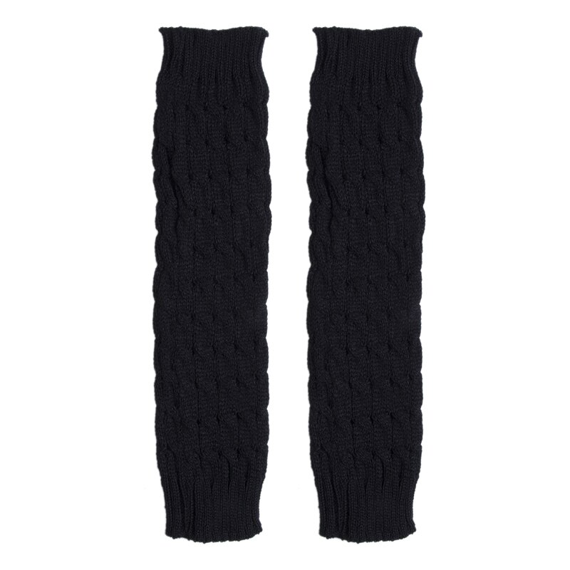 Jambières montantes en tricot pour femme, jambières, en laine, chaudes, solides, tenues d&#39;automne, hiver: A1