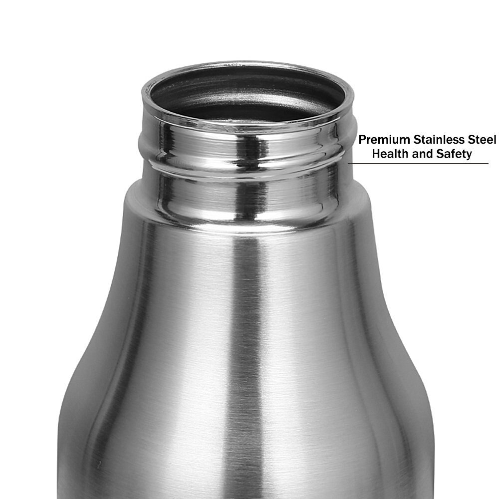 Oil & Vinegar Dispenser - Stainless Steel Olive Oil/Vinegar/Sauce Cruet,Essential Oil Bottle Edible Oil Container Pot,25 oz/750M