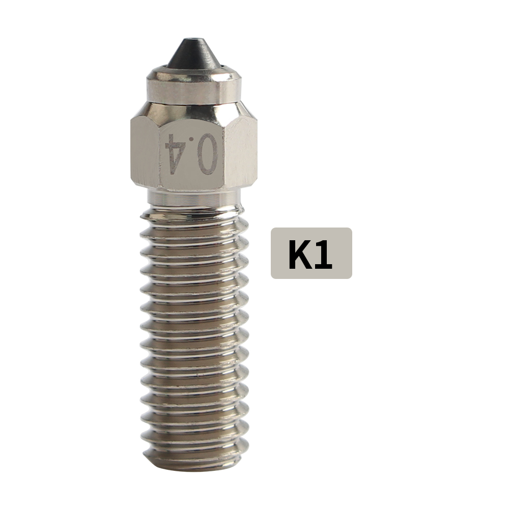 Boquilla bimetálica HC para V6/Volcano/Mk8 Hotend Neptune4 K1, boquilla DLC de acero endurecido y cobre, impresora 3D de desgaste de alta temperatura: 2,2 mm / Verde