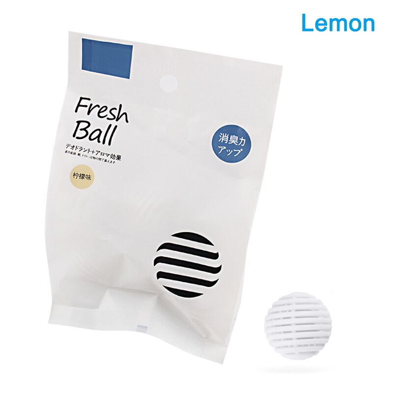 6Pcs Mini Bal Vorm Schoen Deodorant Droger Vochtvanger Anti-Milde Schoenen Deodorant ADW889: Lemon