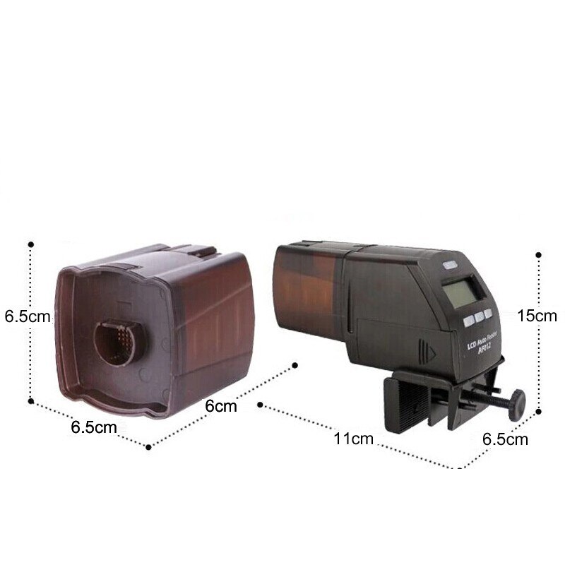Automatische aquariumvisvoeder, verstelbaar volume, digitaal lcd-scherm, schildpaddenvlotter, korrel, staafvisvoer