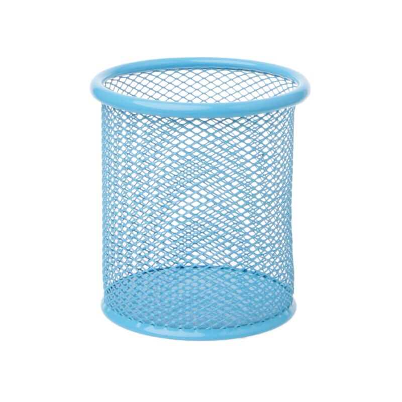 Rectangular Mesh Style Metal Pencil Holder Organizer Desk Pen Containers