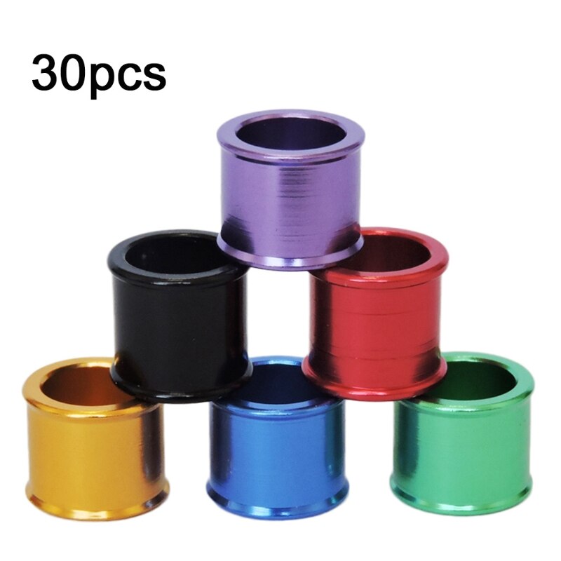 30 Pcs Thicken Color Mixing Pigeon Bands Bird Foot Ring Double Flanged Species