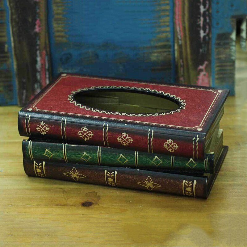 Decoratieve boekendoos, antieke boekdecoraties, vintage boekvormige snuisterij opbergdoos, simulatie boekvorm sieraden opbergdoos desktop antieke rekwisieten boeken ornamenten (groot