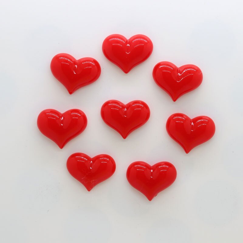 Magneet Sticker Rond Rood Magneet 8 Stuks Rood Hart Vorm Resion Stereo Decor... – Vicedeal
